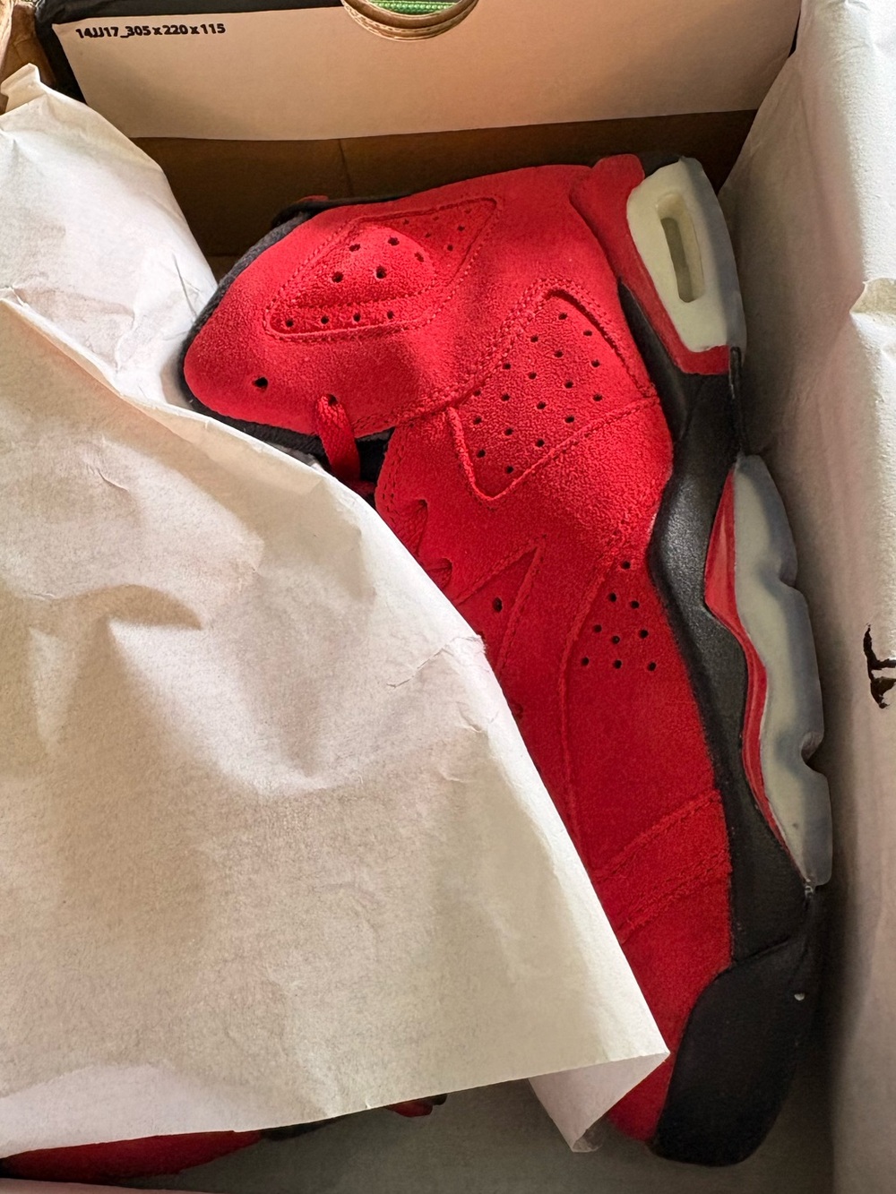 Air Jordan 6 Retro Toro Bravo GS Size 7Y – Deadstock/Brand New